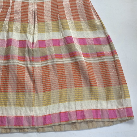Vintage 1990’s Preppy Dress Pink Plaid Sundress Made in USA Cottage L M Mini Hot - Picture 12 of 17